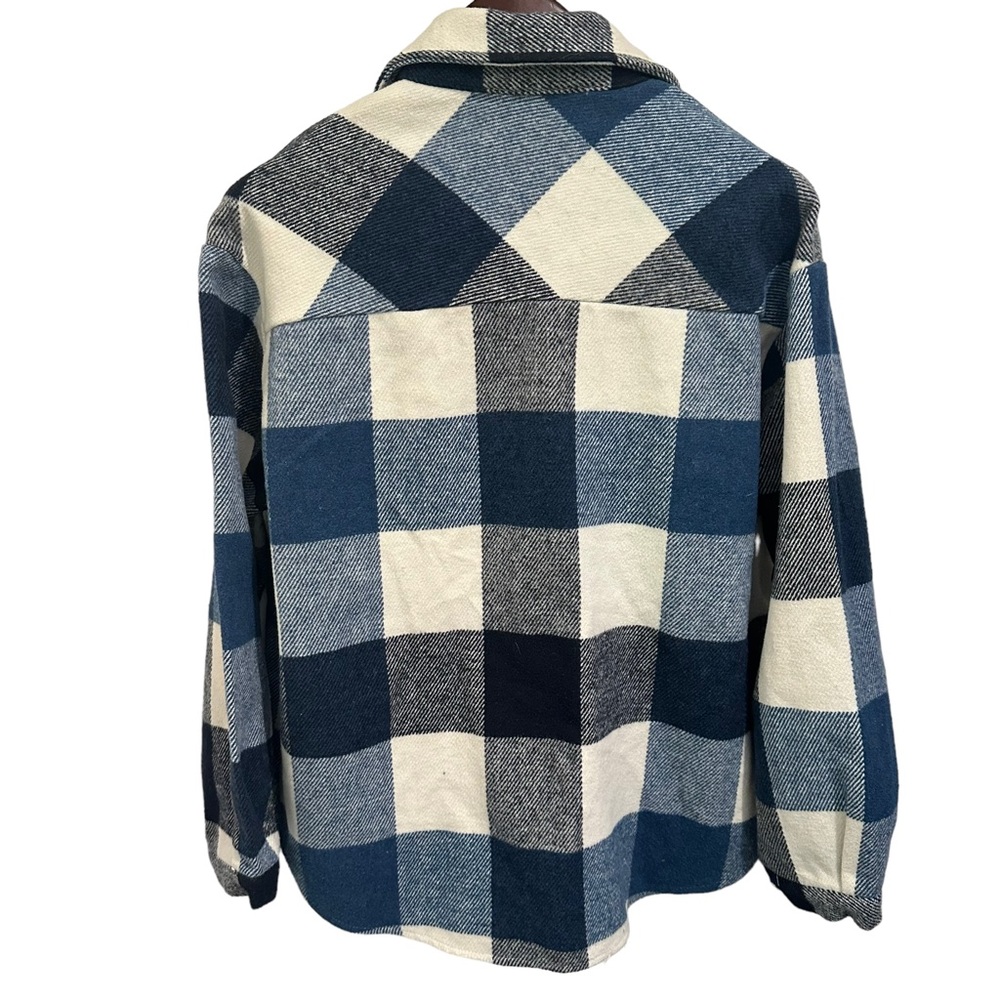 Plaid Shacket Jacket M - image 2